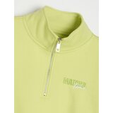 Sinsay Pamučna half-zip dukserica s vezenim natpisom | shoptok.hr