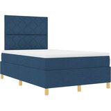  s opruga kutije s uzglavljem Plava 120 x 200 cm tkanina | shoptok.hr