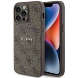 Guess 4G COLLECTION LEATHER METAL LOGO MAGSAFE CASE ZA IPHONE 15 PRO - RJAVA, (21833439) | Shoptok.si