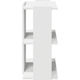  Polica za knjige 3 nivoa bijela 60x30x60 cm izrađeno drvo | shoptok.hr