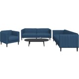  3-dijelni set sofa plavi od tkanine | shoptok.hr
