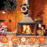 TOMERSUN magnetni ventilator za peč s termometrom in 6 lopaticami | Shoptok.si