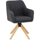 Bessagi Home naslanjač lucita, temno siva, žamet Cene