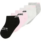 Jordan Čarape svijetlosiva / siva melange / roza / crna