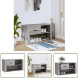 The Living Store Omarica za čevlje siva sonoma 80x35x45 cm inženirski les - Omarica Za Čevlje, (21744419) Cene