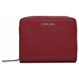 Calvin Klein Majhna ženska denarnica Ck Must Medium Zip Around Wallet K60K611937 Rdeča