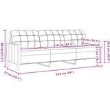 vidaXL 3-dijelni set sofa s jastucima ružičasti baršunasti | shoptok.hr