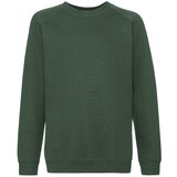Fruit Of The Loom Zielona bluza dziecięca Raglan Sweat | Shoptok.si