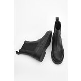 Marjin Women's Genuine Leather Elastic Side Band Daily Boots Yestin Black | Eponuda.ba