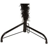  Tanka umjetna polovica božićnog drvca sa stalkom crna 180 cm | shoptok.hr
