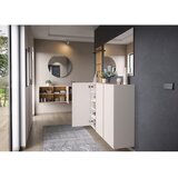 Germania Kremno bela omara za hodnik 138x55x29 cm Libbiano – | Shoptok.si
