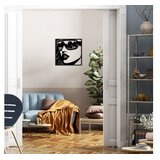 WALLXPERT Zidna dekoracija Miami Beach, 50 x 49 cm, Crna | Eponuda.ba