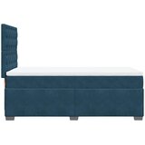 Box spring krevet s madracem plavi 100x200 cm baršunasti | shoptok.hr