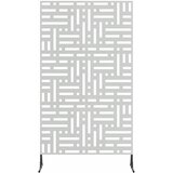  Zaslon za privatnost 100 x 50 x 180 cm Pocinčani čelik Srebrna | Eponuda.com