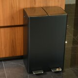 Spirella Temno siv jeklen koš za smeti za ločevanje odpadkov s pedalom 2x30 l Aliya – | Shoptok.si