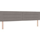 Box Postelja z vzmetnico z vzmetnico Taupe 200 x 200 cm blago, (5000125947) Slike