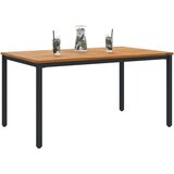  Vanjski stol Prirodna i crna 150 x 90 x 75 cm | shoptok.hr