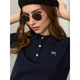Sinsay Pletena polo bluza s dodatkom vune i vezom mašne | shoptok.hr