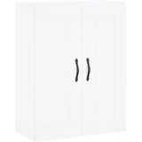  Visoka komoda bijela 69,5x34x180 cm konstruirano drvo Slike
