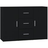  Komoda crna 91 x 29,5 x 65 cm od konstruiranog drva | shoptok.hr
