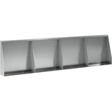  Zid za zadržavanje 4 kom. 40 x 12 x 50 cm Pocinčani čelik | shoptok.hr