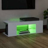 vidaXL TV ormarić s LED svjetlima bijeli 90 x 39 x 30 cm | shoptok.hr
