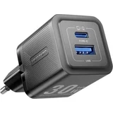 Charger 1x USB-A 1x USB-C GaN 30W