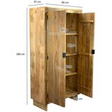 Livetastic OMARA, masivno mangov les rjava | Shoptok.si