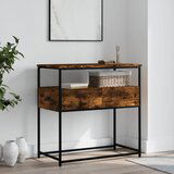 The Living Store Konzolna mizica dimljen hrast 75x40x75 cm inženirski les - Konzolna Mizica, (21573923) | Shoptok.si