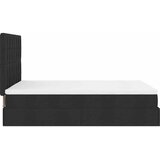  Otomanski krevet s madracem crni 140x190cm od tkanine | shoptok.hr