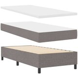 vidaXL Box Spring Postelja z Blazino Taupe 100x200 cm Tkanina, (22083333) | Shoptok.si