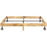  Posteljni okvir iz trdnega mangovega lesa 200x200 cm | Shoptok.si
