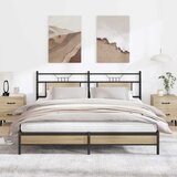 vidaXL Posteljni okvir brez vzmetnice 183x203 cm inženirski les | Shoptok.si