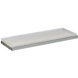 Justrite Polica, za agresivne snovi, kot so kisline, s PE kadico, ŠxG 1092 x 457 mm | Shoptok.si