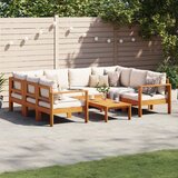 vidaXL 6-dijelna set vrtnih sofa s jastucima masivno bagremovo drvo Cijene