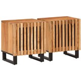  Noćni ormarići 2 kom 40 x 34 x 46 cm masivno bagremovo drvo | Eponuda.com