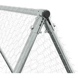  Kavez za kokoši srebrni 200 x 100 x 190 cm od pocinčanog čelika | Eponuda.com