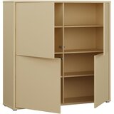 CARRYHOME Visoka Komoda Alice, Svetlo Rumena | Shoptok.si