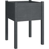 vidaXL Vrtna sadilica siva 50 x 50 x 70 cm od masivne borovine | shoptok.hr