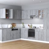 vidaXL viseča omarica siva sonoma 60x31x60 cm konstruiran les Cene