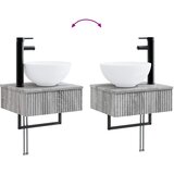  Set namještaja za kupaonicu 5 kom. Siva Sonoma | shoptok.hr