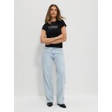 Sinsay Straight wide leg traperice srednjeg struka s umjetnim perlama | shoptok.hr