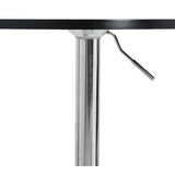  Barski stol crni 60x60x90cm konstruirano drvo i kromirani čelik | shoptok.hr