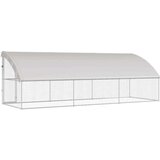  Kućica za pse s pohranom 3 pcs Srebrno 6 x 2 x 2 m Čelik | shoptok.hr