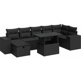 vidaXL 5-dijelna vrtna garnitura od poliratana s jastucima crna | shoptok.hr
