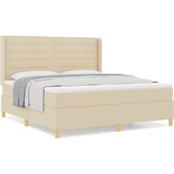  Krem Box Spring Krevet s Madracem 180x200 cm Tkanina | shoptok.hr
