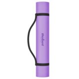Rebel Active prostirka za gimnastiku za jogu, pilates, fitness, 200x115cm, debljine 1cm, TPE materijal, ljubičasta | shoptok.hr