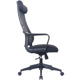 CARRYHOME PISARNIŠKI STOL kovina, umetna masa, tekstil črna | Shoptok.si