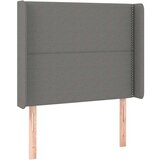  Box spring postelja z vzmetnico temno siva 90x200 cm blago, (20930486) | Shoptok.si