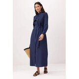Trendyol Modest Ženska haljina Tctss26Eb00122, Tamnoplava Cene